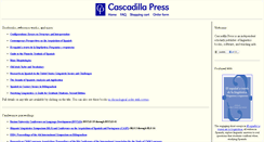 Desktop Screenshot of cascadilla.com